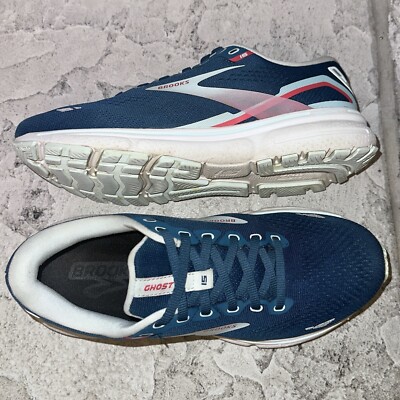 Near Mint 2023 Brooks Womens Ghost 15 Legion Blue/Green Sneakers Shoes 9 B