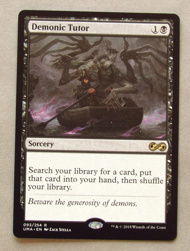 MTG DEMONIC TUTOR (X1) ULTIMATE MASTERS NM PACK FRESH NEVER PLAYED Magic Card