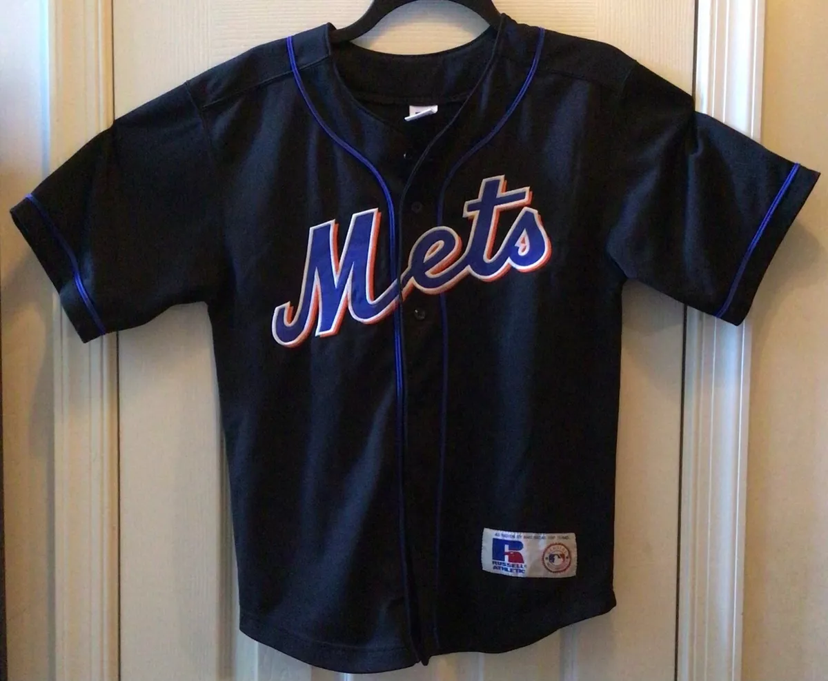 Auth. VTG Russell Athletic MLB New York NY Mets Mike Piazza #31 Jersey XL  Black