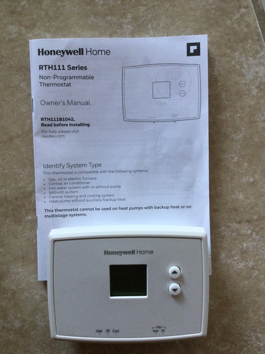 HONEYWELL RTH111B HEATING COOLING DIGITAL NON-PROGRAMMABLE