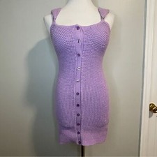 Urban Outfitters Purple Knit Mini Dress