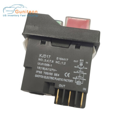 #ad Table Saw Push Button Switch Fits R4514T Ridgid 18A 127V 6 Pins T85 55 $17.07