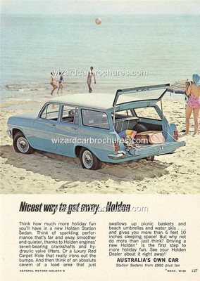 1964 EH HOLDEN WAGON A3 POSTER AD SALES BROCHURE ...