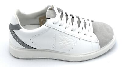 Igi e Co 5640922 White Leather Dove Suede Rubber Bottom Sneakers Q