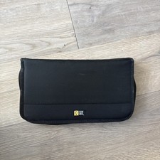 Case Logic 64 CD/DVD Organizer Carrying Case Zipper Storage Black Nylon Canvas