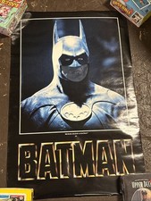 1989 DC Comics Batman Movie Poster Rolled Michael Keaton Canada Lithograph #2801