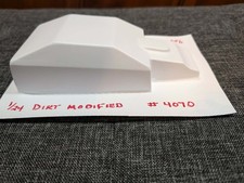 1/24 SCALE DIRT MODIFIED BODY #4070 CLEAR  WITH WINDOW MASK