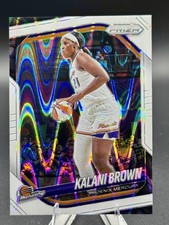 2025 Panini Prizm WNBA #55 Kalani Brown White Seismic Prizms