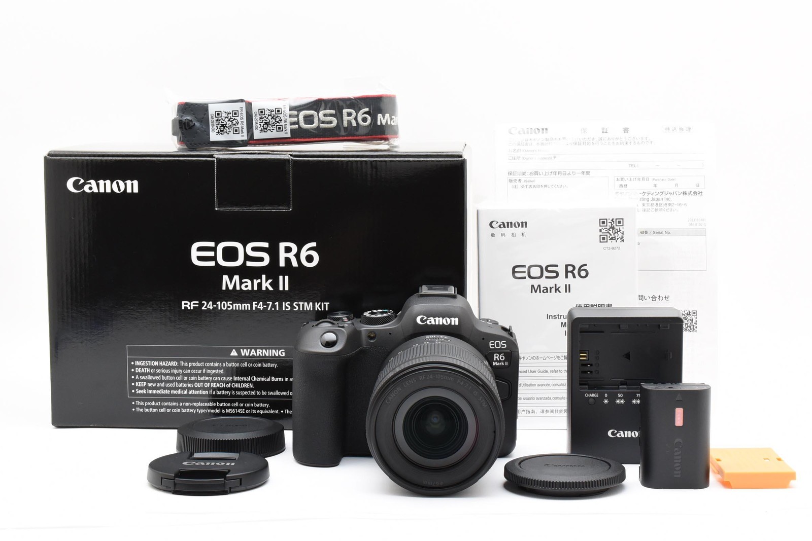 Canon EOS R6 Mark II Body RF 24-105mm F4-7.1 IS STM KIT Unused TOP MINT Japan