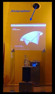 HoloPro 67 Zoll - Holografische Projektionsscheibe mit Transportkoffer 600  