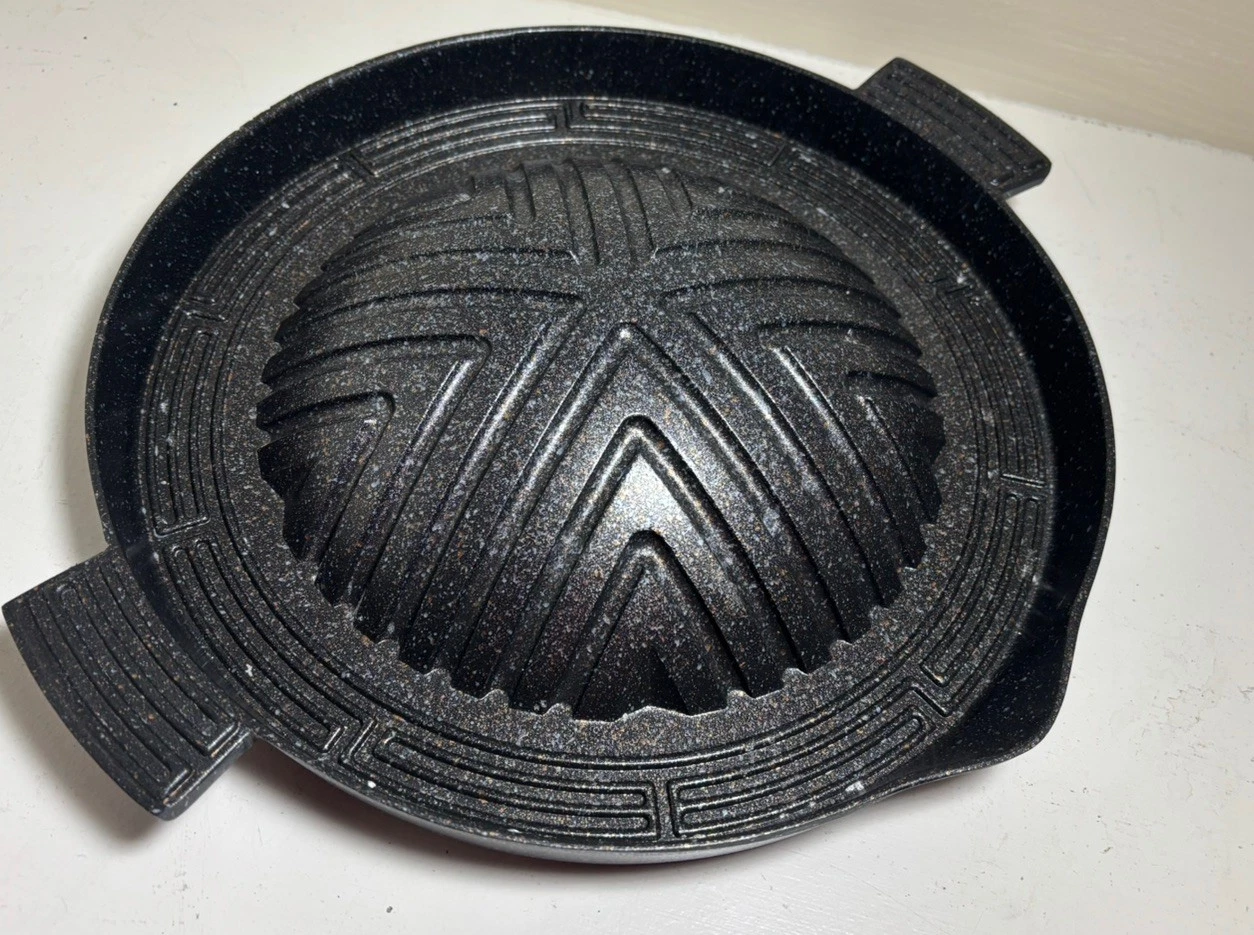 Korean BBQ Grill Non-Stick Roasting Barbecue Grill Pan