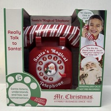 Santa  s Magical Telephone Mr Christmas Interactive Holiday Toy