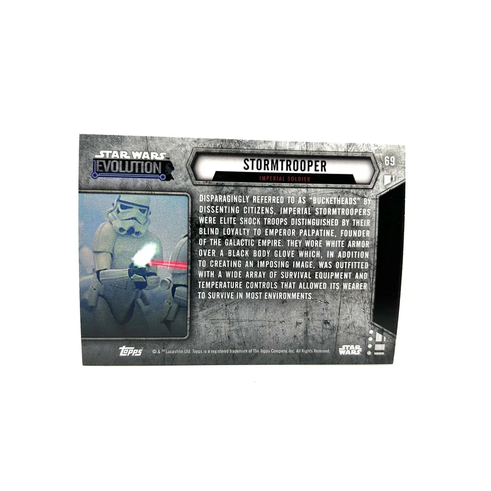 2016 Star Wars Evolution Stormtrooper #69 Imperial Soldier - Image 2 of 2