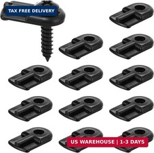 12 Pack 13/16 x 1/2 Inches Flush Nylon Window Screen Clip with Screws Offs