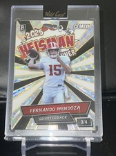 2025 Wild Card Heisman Winner Black White & Silver 3/4 Fernando Mendoza Rookie