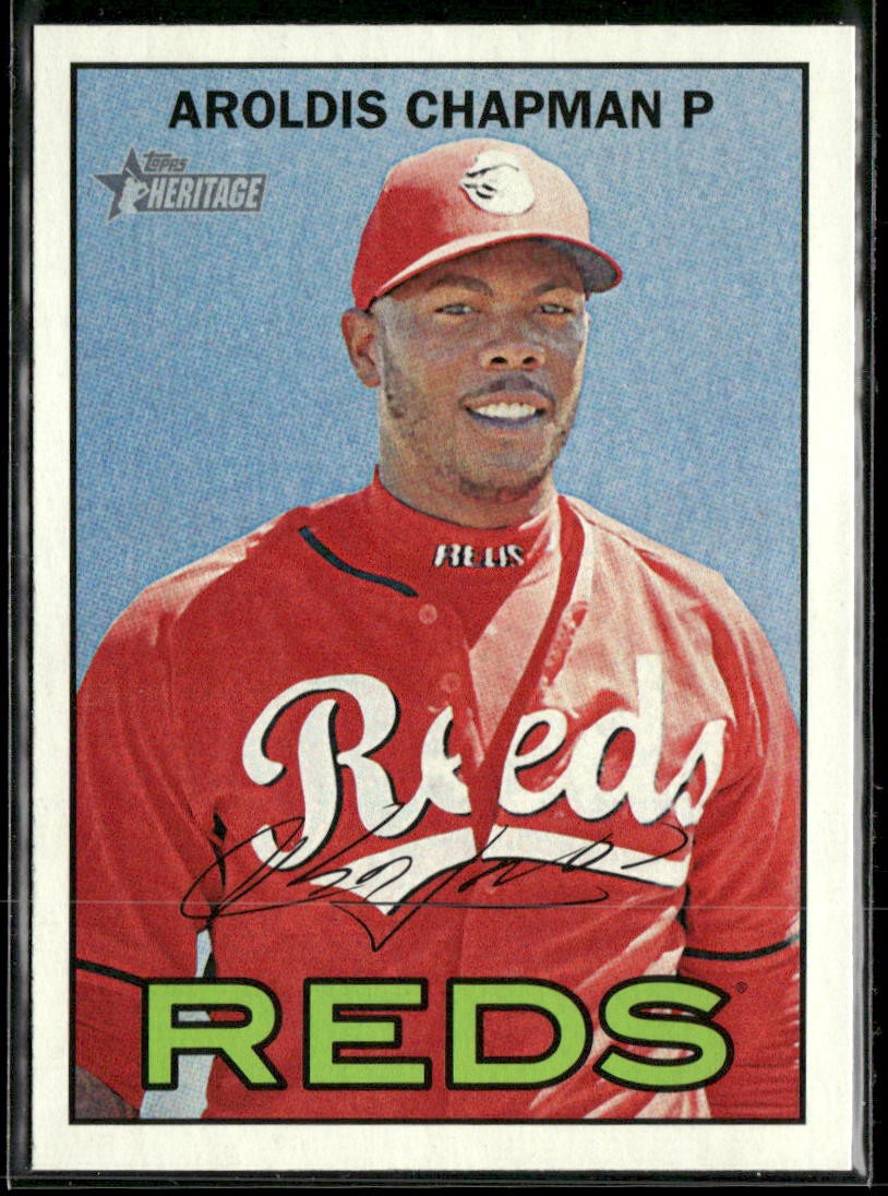 2016 Topps Heritage #80 Aroldis Chapman 2B