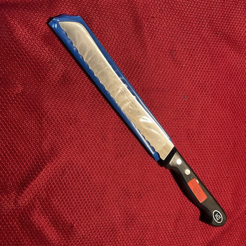 Old Stock Gustav Emil Ern 8” Bread Knife Solingen Germany Stainless Steel New