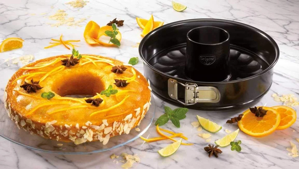 Springform mit Flach- und Rohrboden Ø 26 cm, Kuchenform mit Flachboden, runde... - Bild 2 von 2