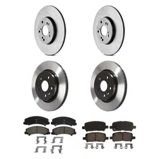 For Chevy Impala Limited 14-16 QuickStop Front & Rear Brake Kit w Ceramic Pads