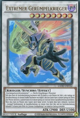 yugioh 1x Extremer Gerümpelkrieger L5DD-DEY32 ULTRA RARE 1AUFLAGE DEUTSCH