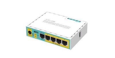 MikroTik RB750UPR2 767675 RouterBOARD hEX PoE lite with 650MHz CPU, 64MB RAM ~E~
