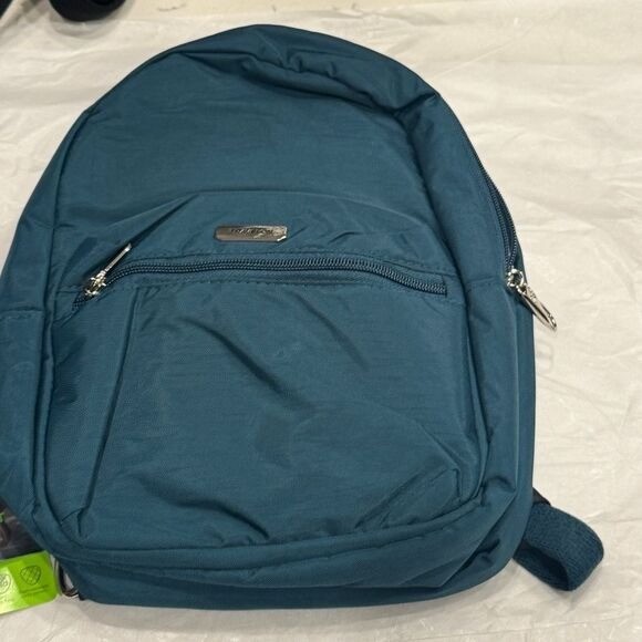Travelon Anti-Theft Essentials Backpack Teal Peacock RFID Pockets LED Travel bag thumbnail 10