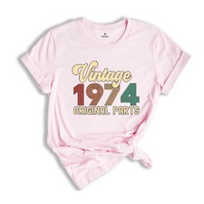 50th Birthday Shirt, Vintage 1974 Original Parts, Vintage 1974 Shirt, 50th Birth