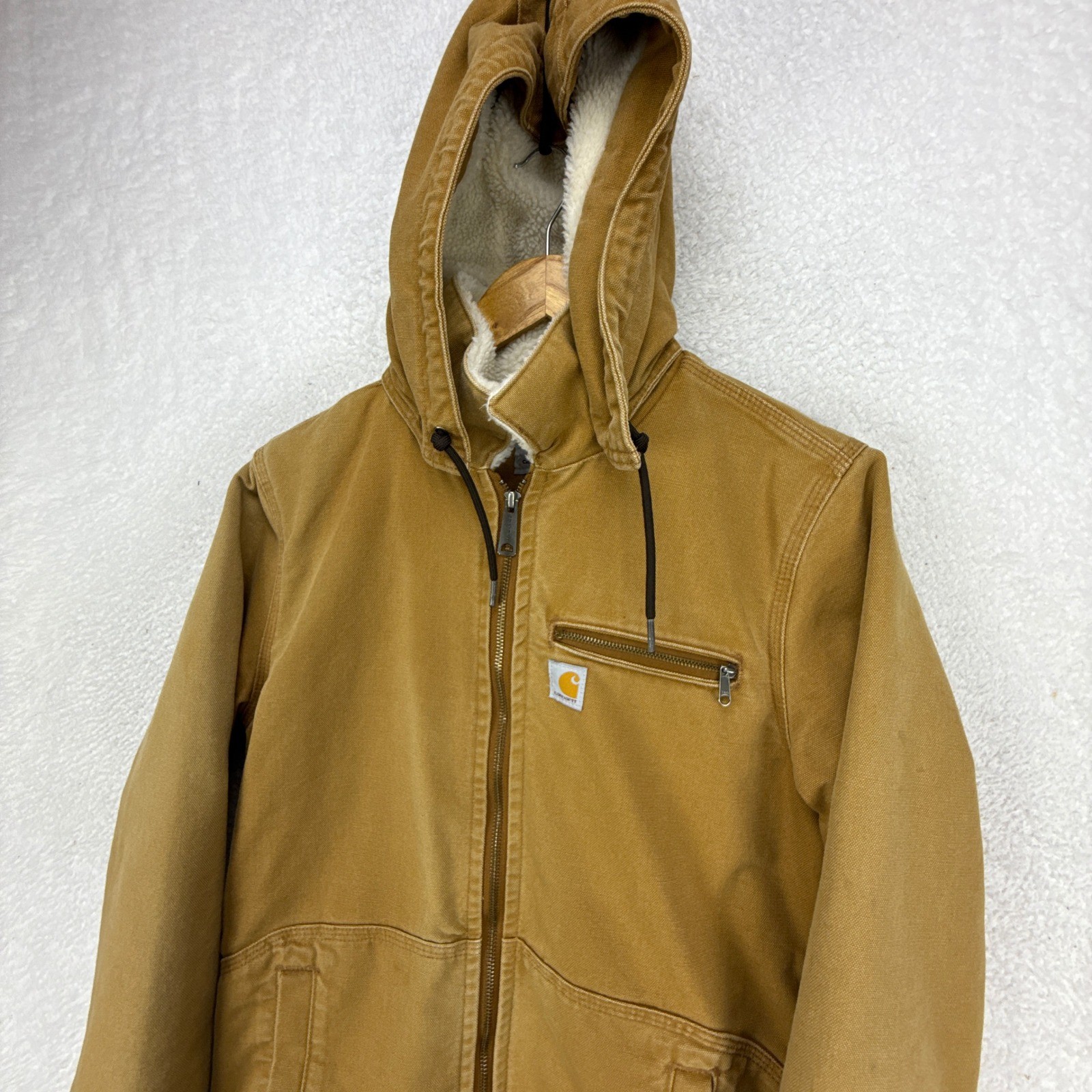 Carhartt Wildwood Jacket Sherpa Lined Womens Medium Wildwood 100815 211 Brown thumbnail 19