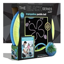NIB. The Black Series Trampoline Paddle Ball 2 Player Sports Disc Set