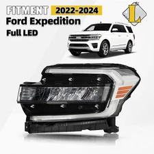 For 2022-2024 Ford Expedition Full LED Headlight Assy W/ Bulb Left Driver Side
