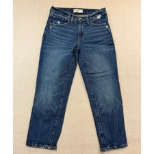 Abercrombie  Fitch  Boyfriend Mid Rise Blue Jeans Distressed  Women's 26/2S