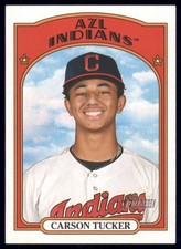 2021 Topps Heritage Minor League Carson Tucker AZL  Indians #3