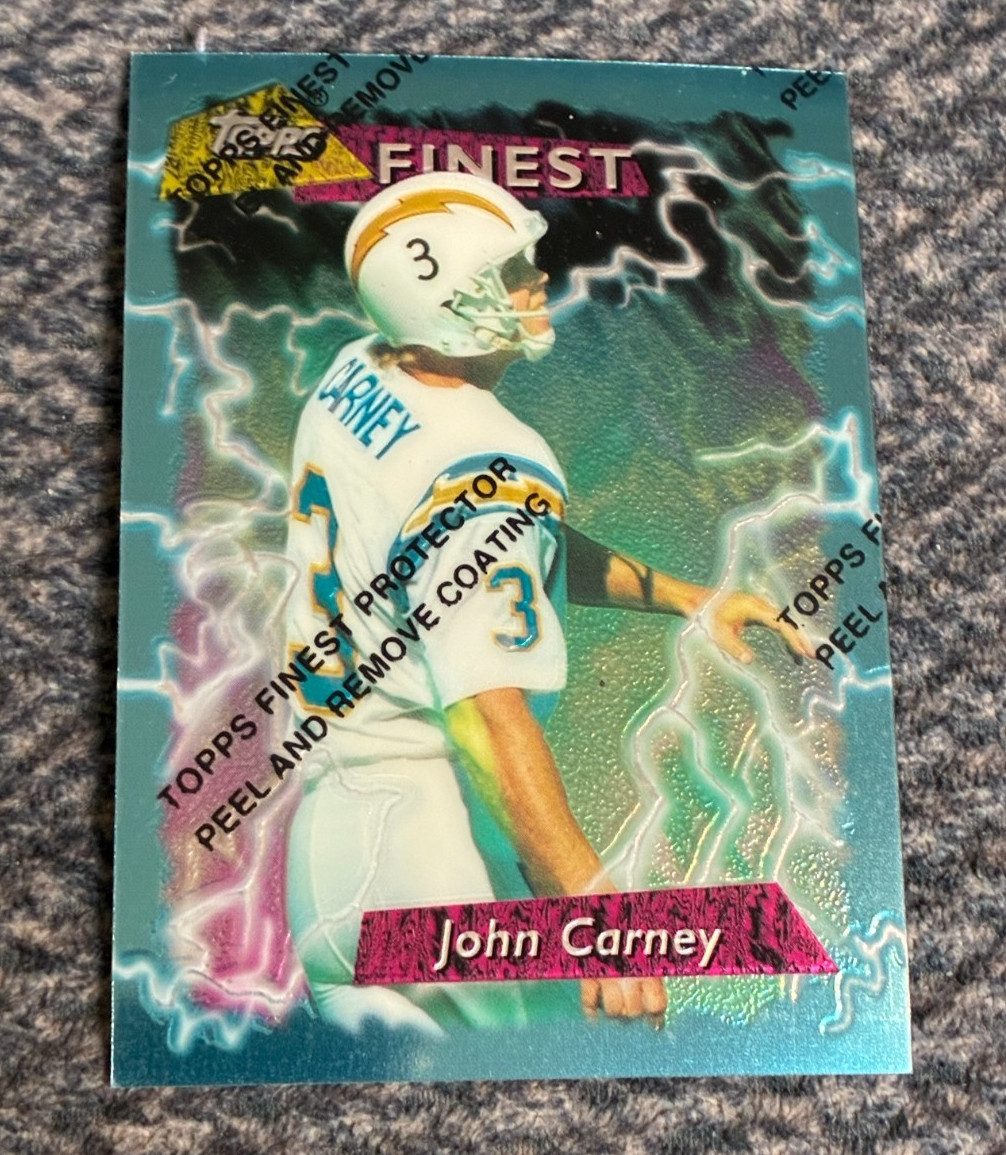 1995 TOPPS FINEST  #121 SAN DIEGO CHARGERS  JOHN CARNEY