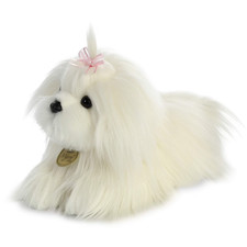 Aurora White Miyoni Tots Plush Toy 9 inch Maltese Puppy Dog White - Adorable NWT