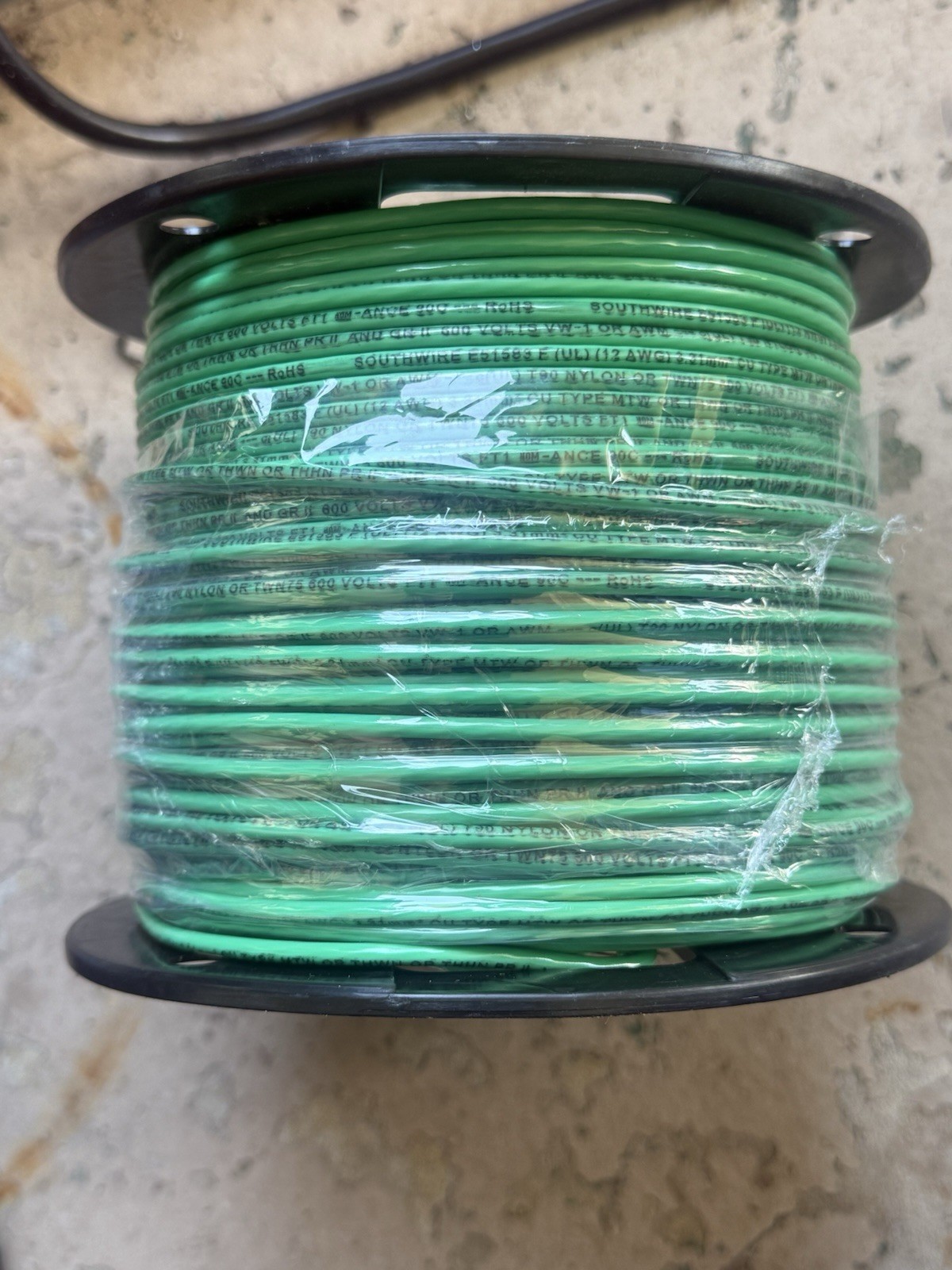 SOUTHWIRE 12AWG THHN MTW Stranded Green 500ft