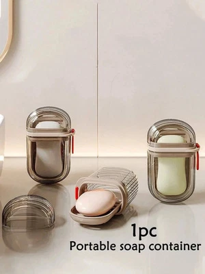 Light Luxury Travel Soap Box Double Drains Soap Holders Soap Dishes Outdoor UK