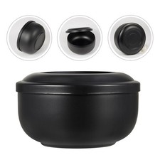 1pc Stainless Steel Shaving Bowl Home Use Shaving Soap Foaming Lid Bowl