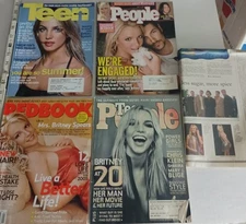 BRITNEY SPEARS magazines, news clipping 1990s-00s lot of 5