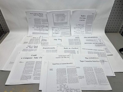 Vintage Computer DIY & Logic Reference Library - Technical Photocopies