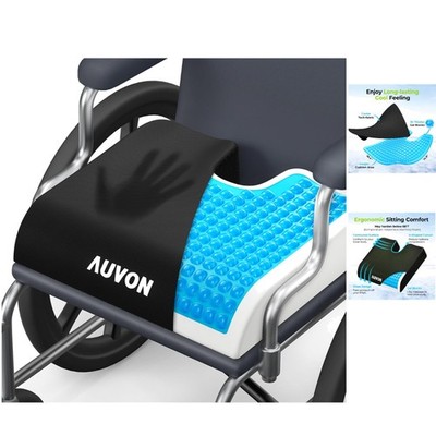 All-Day Comfort Gel Cushion for Wheelchairs - Ergonomic, Waterproof, 16.4x14.9in