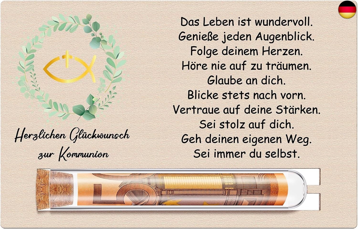 Otuuz Geld Geschenk zur Kommunion Mädchen Jungen Geldgeschenk für Kommunion K