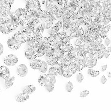 LYFJXX Fake Diamond, 6000PCS 6mm Clear Acrylic One Size, Clear-6 Mm-6000 Pcs