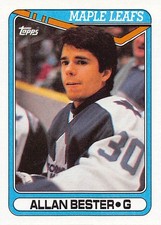 Allan Bester 1990-91 Topps 32 Toronto Maple Leafs Hockey Card
