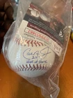 Cal Ripken Jr Autographed OML Baseball Inscribed 2007 Hall of Fame JSA Auth