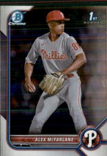 2022 BOWMAN DRAFT CHROME 1ST PHILADELPHIA PHILLIES - ALEX MCFARLANE #BDC-117