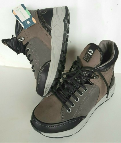 NEW $125 Earth Wmns 6.5 Gray Leather/Suede Combo HIKING BOOTS Waterproof Shoes - Bild 10 von 12