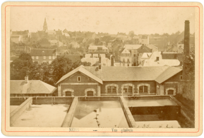 France, Poitiers, Hôtel de Ville, Vue générale Vintage