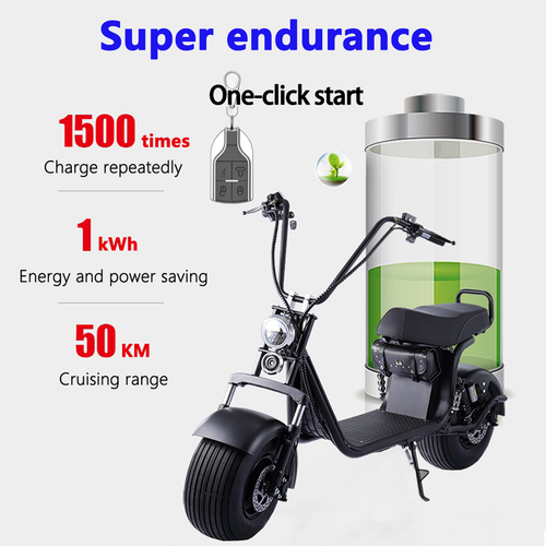 Adult electric scooter 4000W Motor Max Speed 60KM/H Max Range 50KM W/ Golf Rack - Picture 4 of 15