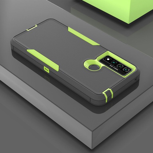 Funda trasera de poliuretano termoplástico híbrido bicolor a prueba de golpes para TCL 20 XE - Imagen 2 de 18