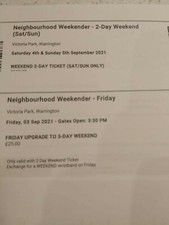 Neighbourhood weekender (3 days)
